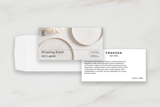 Darstellung der Einladungskarte für spezielle Events.