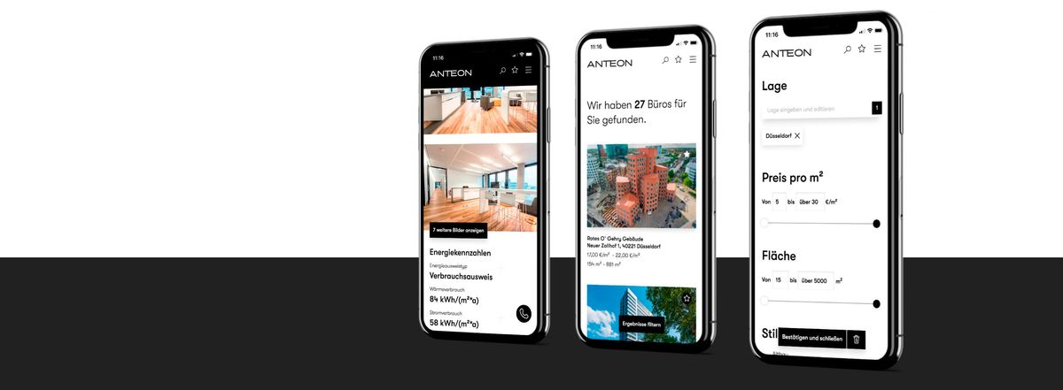 Mobilumsetzung der Immobiliensuche