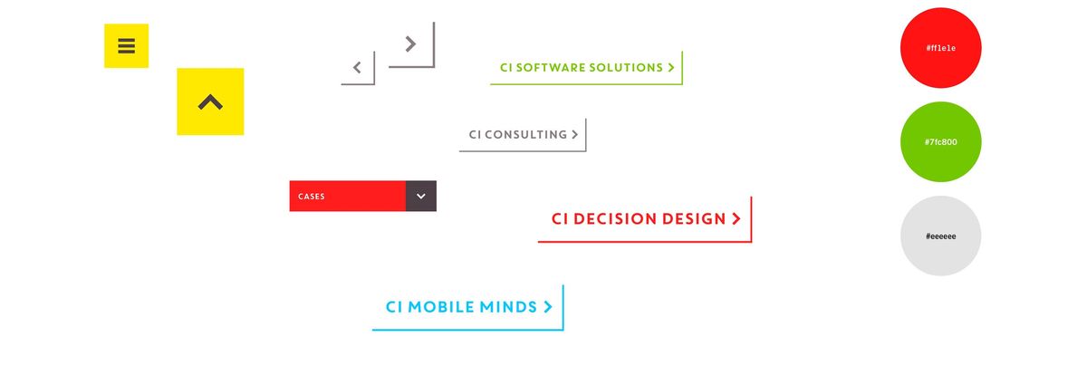 Eigene UI-Elemente für die Projektseiten auf der Cologne Intelligen Website