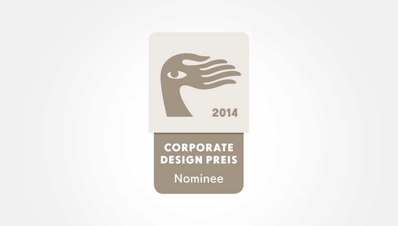 Logo für die Nominierten des Corporate Design Preis Awards 2014