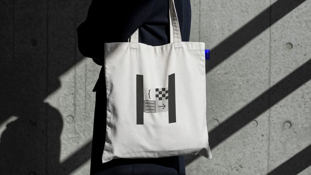 Die Wortmarke auf einem Jutebeutel