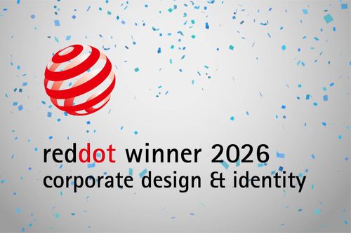 Video von Konfetti Regen anlässlich des Gewinns des Red Dot Design Preises 2026