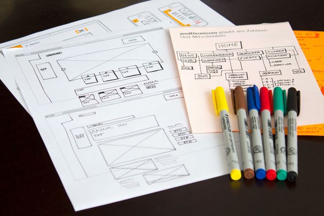 Konzeptzeichnung des Cologne Intelligence Website Layouts