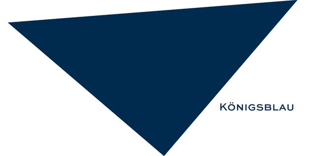 Dreieck in Königsblau