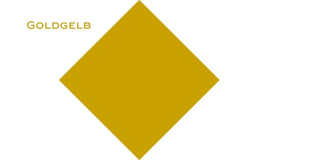 Quadrat in Goldgelb