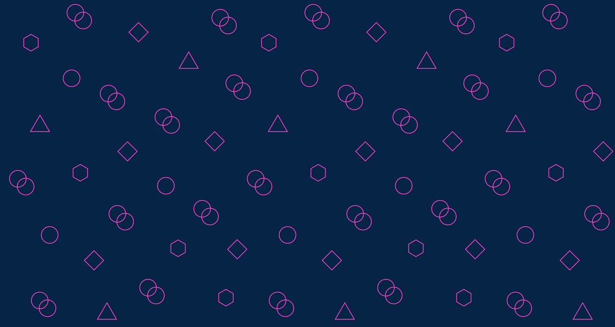 Verschiedene geometrische Muster werden nacheinander gezeigt