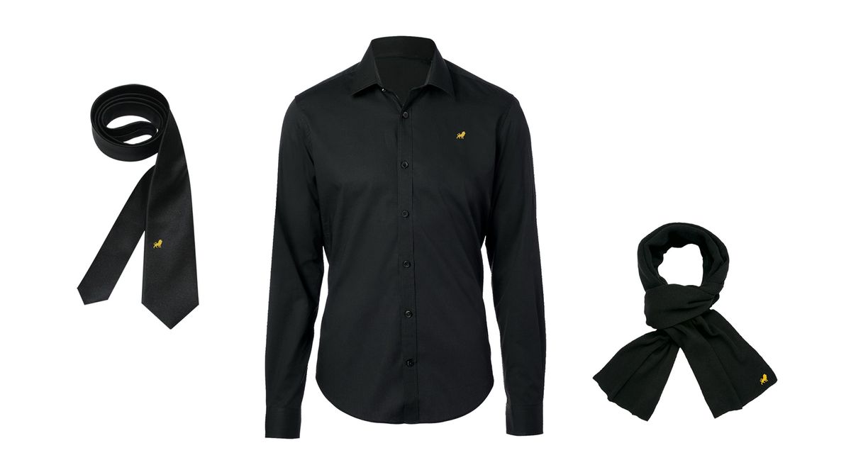 Das Borussia Signet in der "Premium Edition" in Gold angewendet auf Outfits