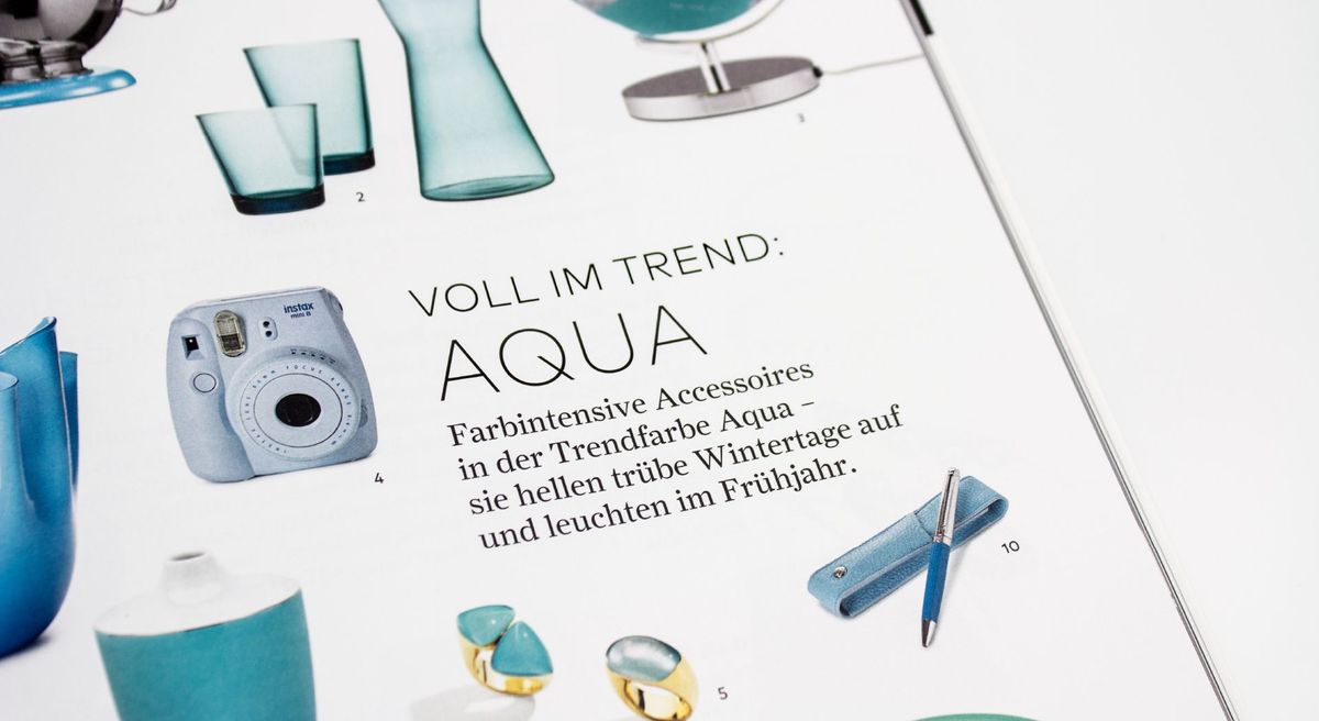 Franzen-Magalog Innenseite mit Farbtrends