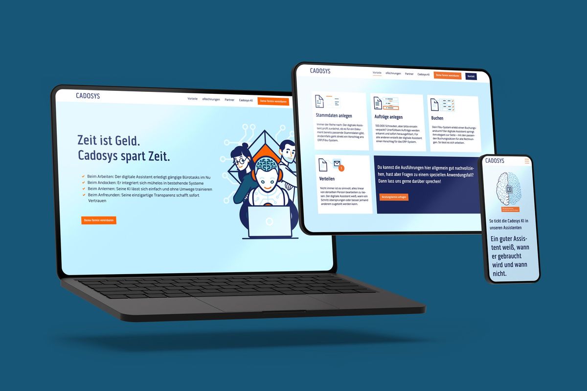 Responsive Website auf Smartphone und Tablet