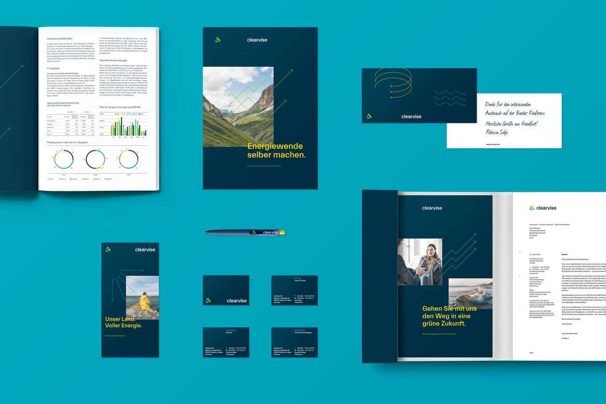 Eine Übersicht der Geschäftsmedien im neuen Corporate Design