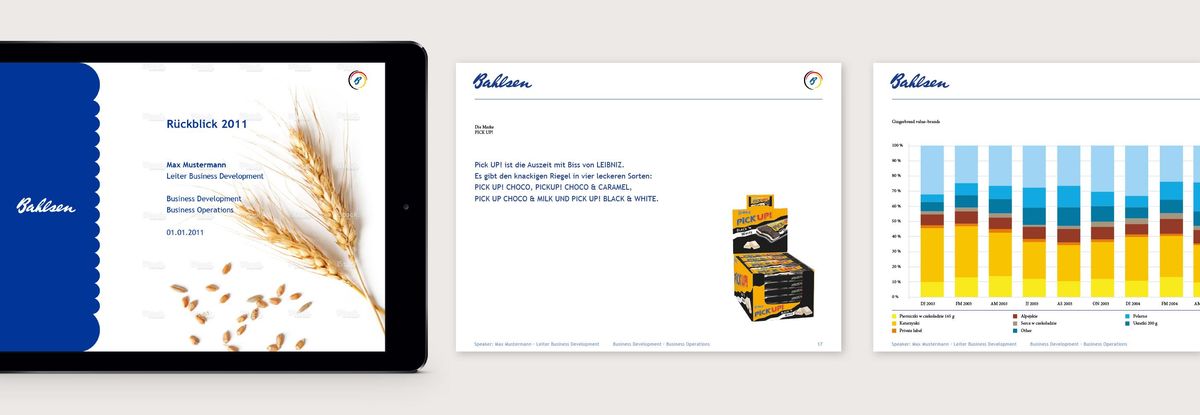 PowerPoint-Folien für die Bahlsen Group