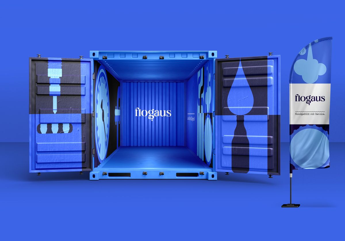 Messe Container mit Rollup