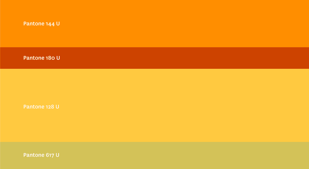 Darstellung der Farbwelt von igiip in vier definierten Sonderfarben