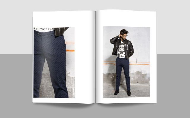 Aufgeschlagene Doppelseite aus dem G Design Lookbook