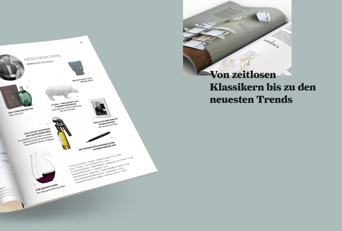Innenansicht des Magalogs 2017/2018 von Franzen 