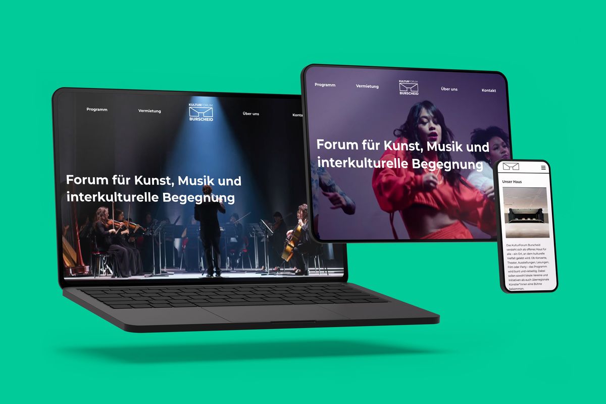 Webdesign Kulturforum Burscheid auf allen Geräten