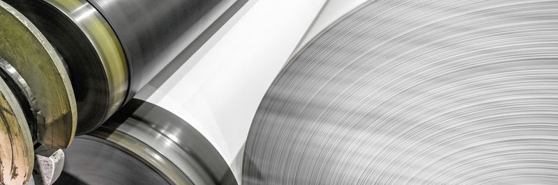 Absrakte Fotografie einer Druckmaschine