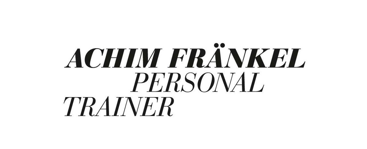 Feiner Serifenfont für das Logo von Achim Fränkel