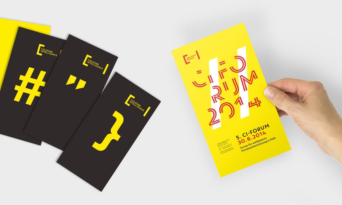 Complimentary Cards und Veranstaltungsflyer
