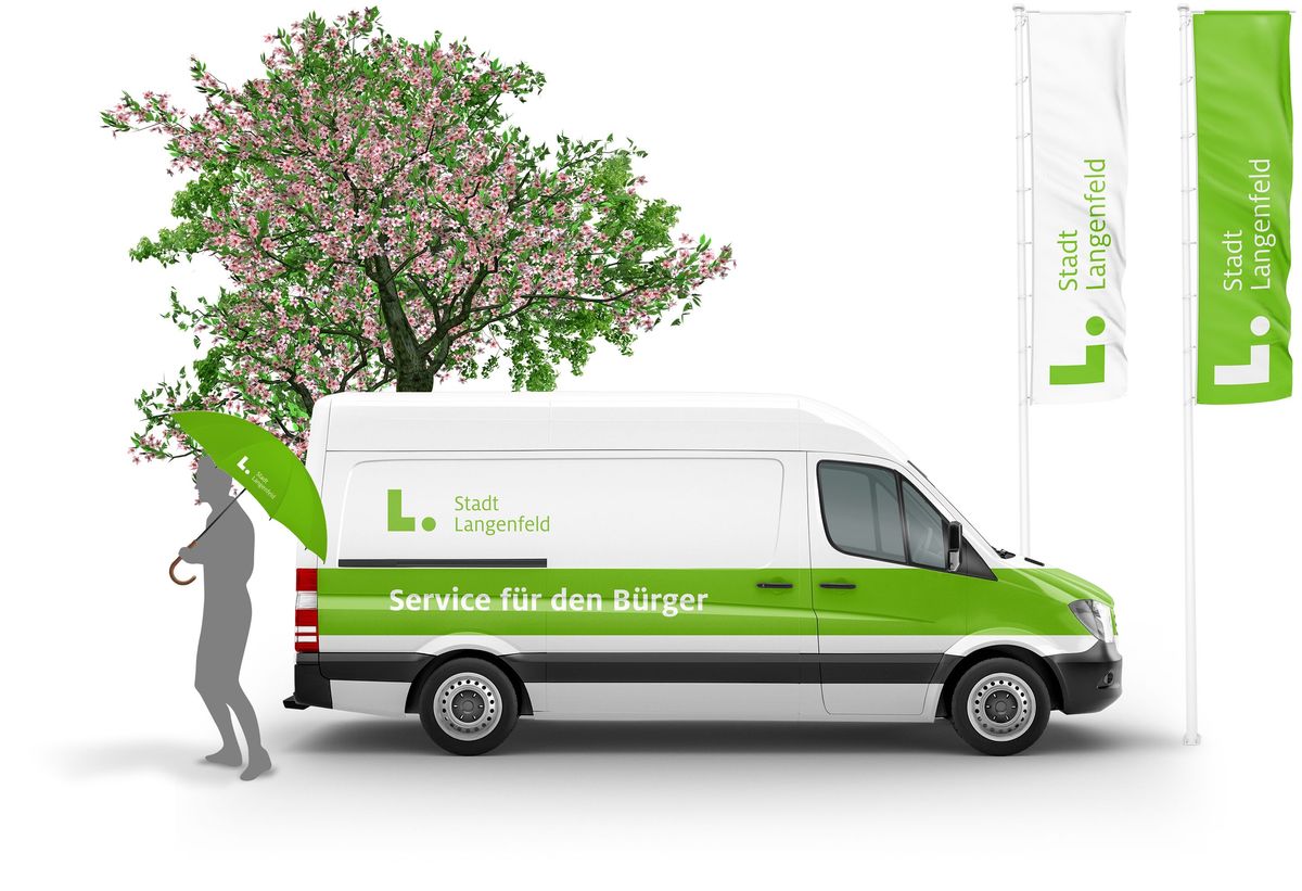 Fahrzeugbeklebung und Werbemedien der Stadt Langenfeld 