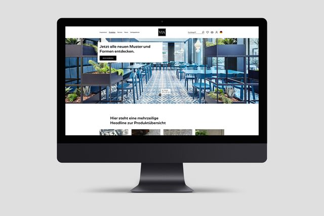 Zementmosaik- und Terrazzoplatten aus Bacharach – Magento Webshop aus Düsseldorf; gemeinsam haben wir für den Zementfliesen Spezialisten VIA einen hochwertigen Online-Shop gebaut, der nachhaltig den Weg in die digitale Zukunft sichern soll.