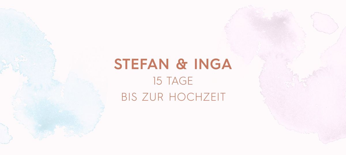 Typografie auf Aquarellhintergrund